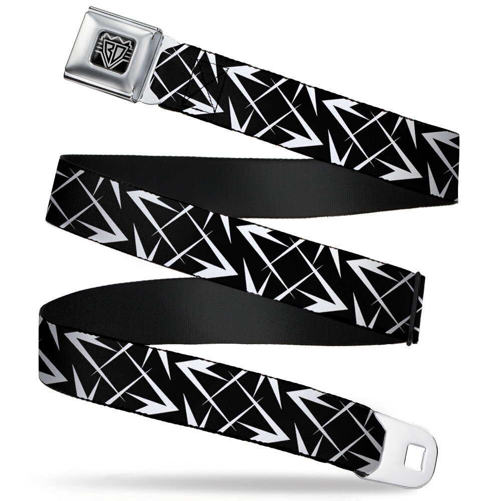 2279 Unisex-Adult's Seatbelt Belt Spikes XL, Scattered Black/White, 1.5"